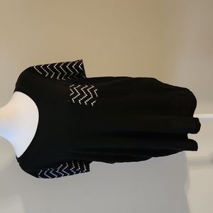 Pink Victoria secret black tee size large